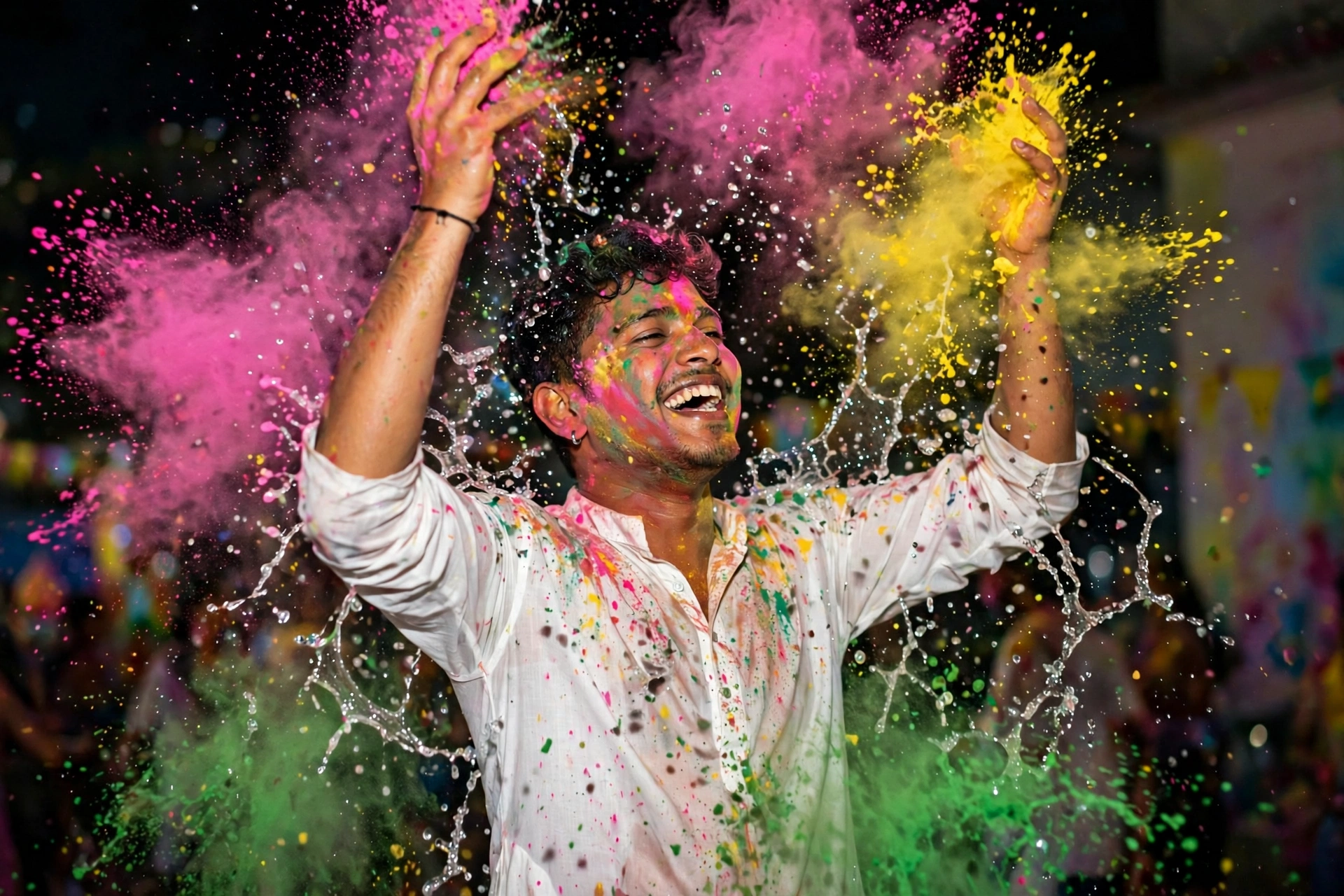 Retro Flash Holi Party