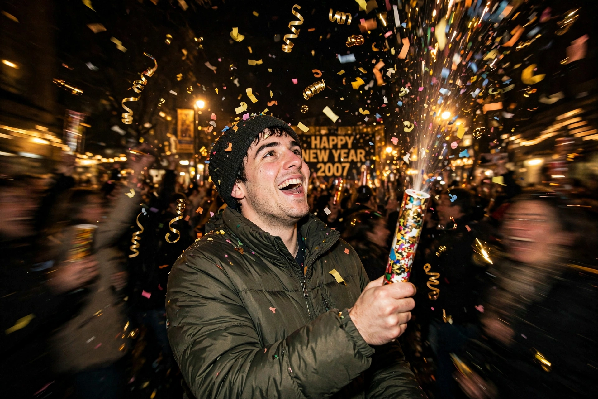 Retro Flash New Year Countdown