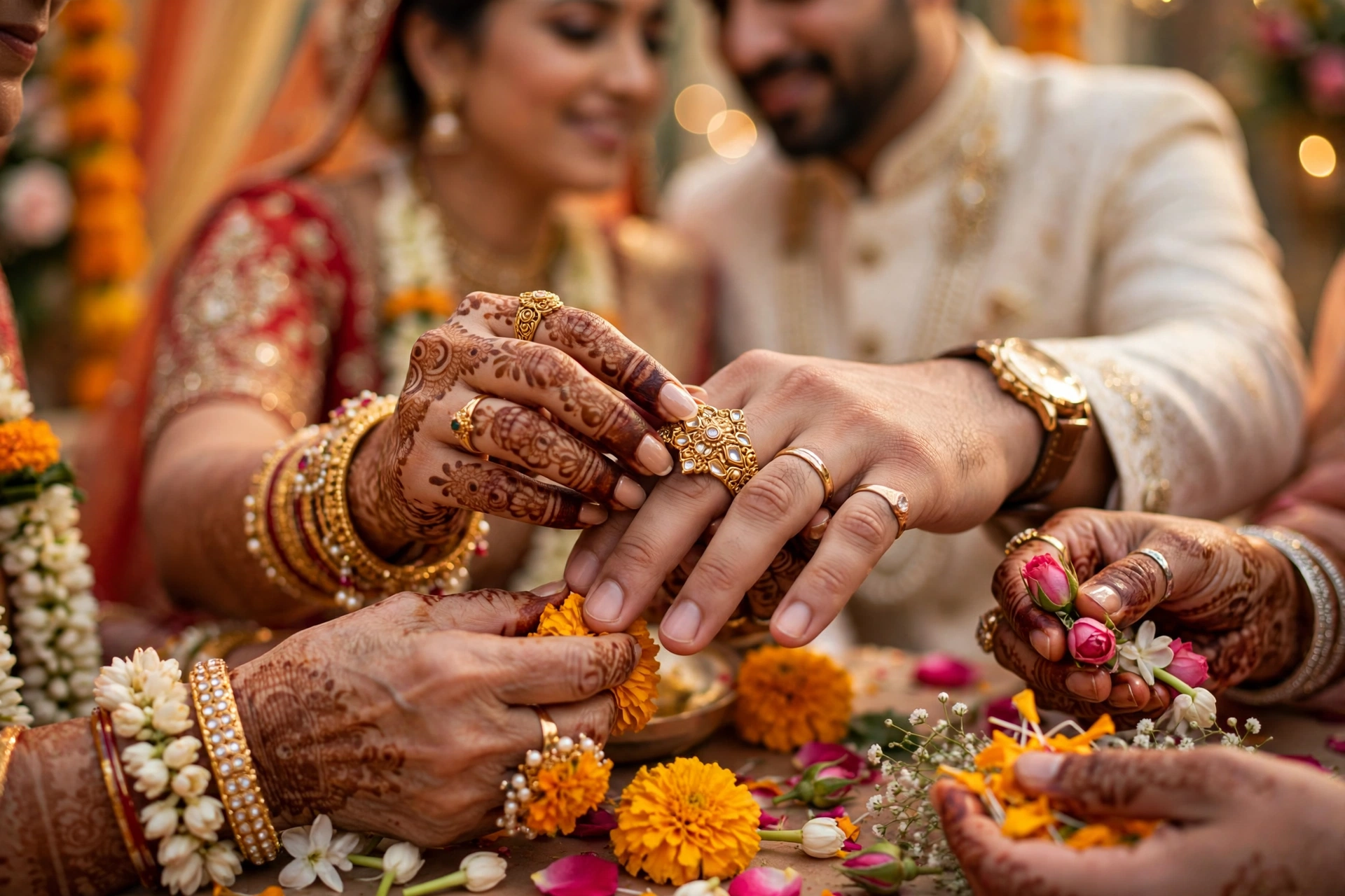 Ring Ceremony Closeup