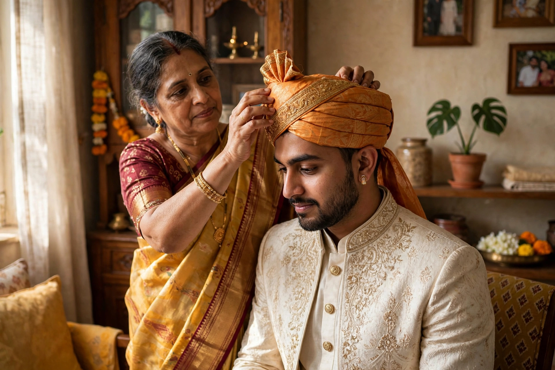 Groom With Mother