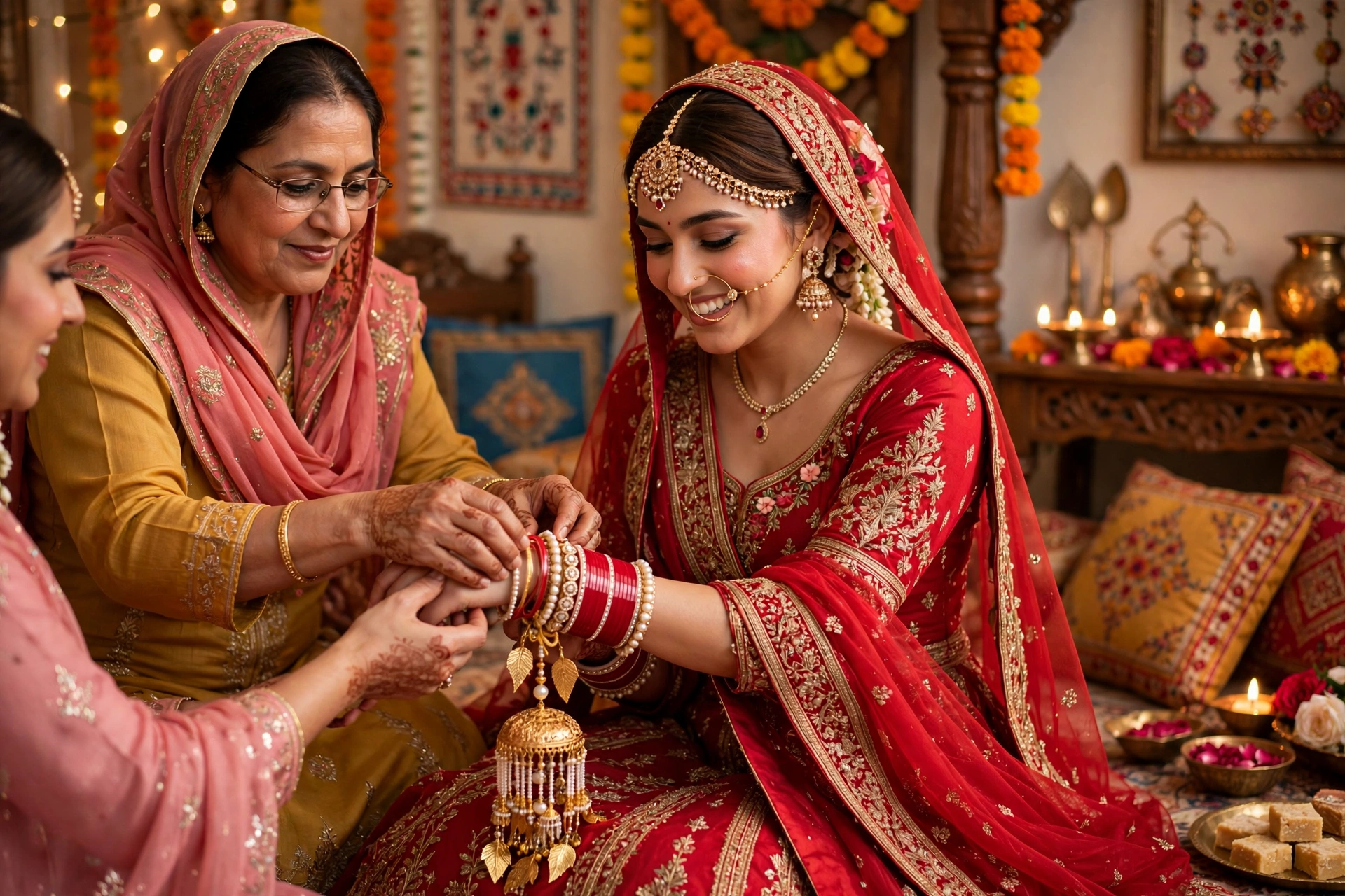 Bride Chooda Ceremony