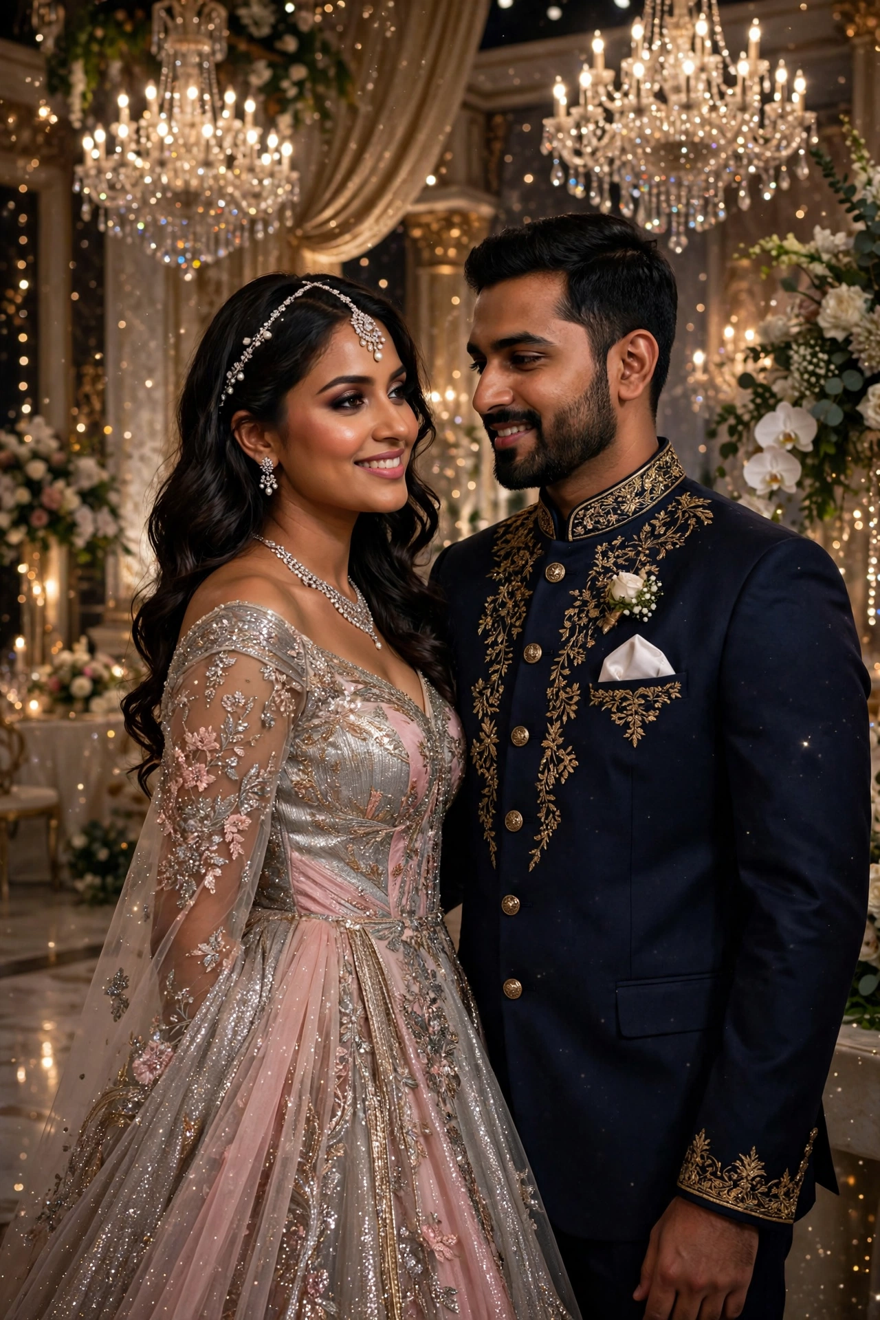 Couple Reception Glam