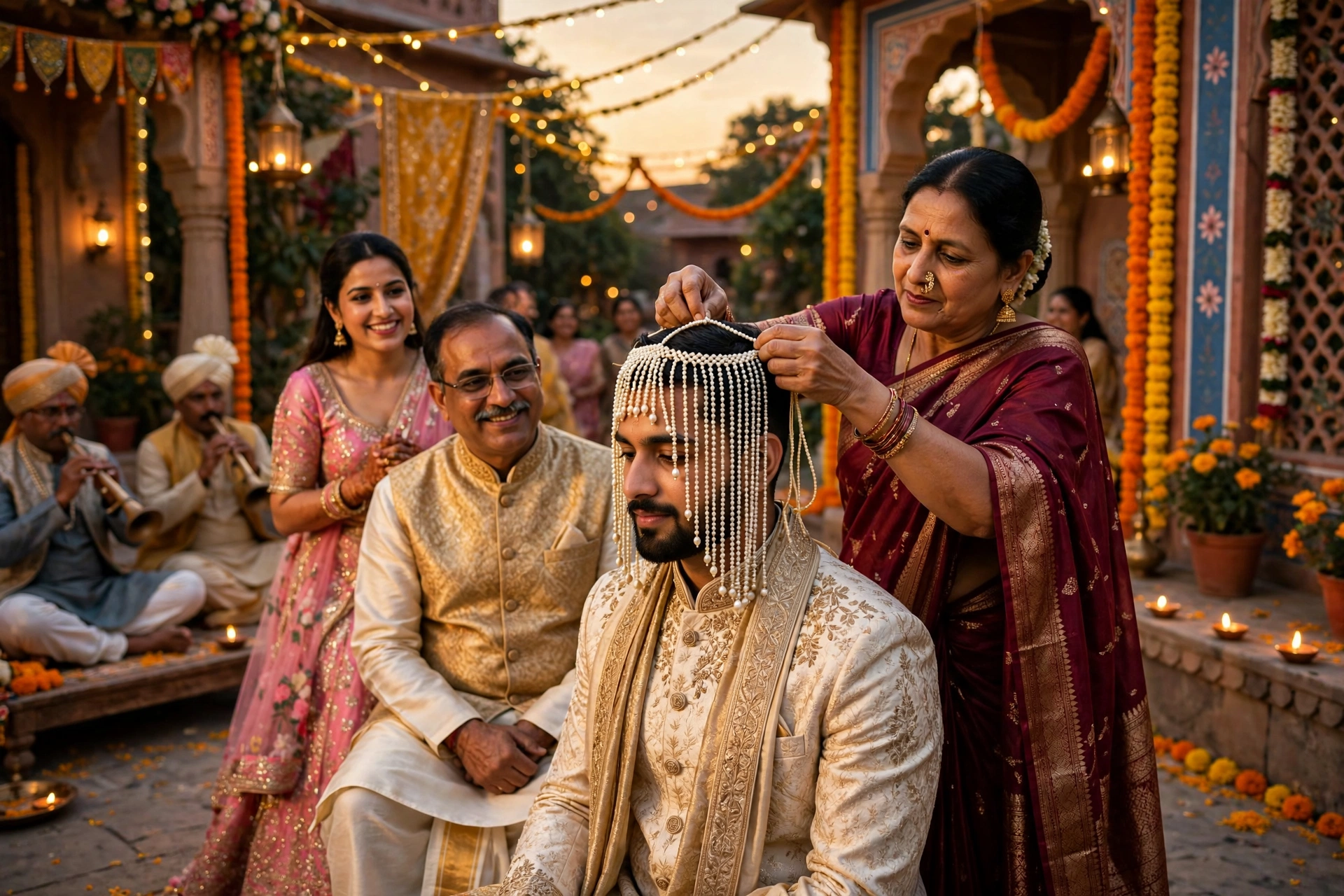 Groom Sehrabandi