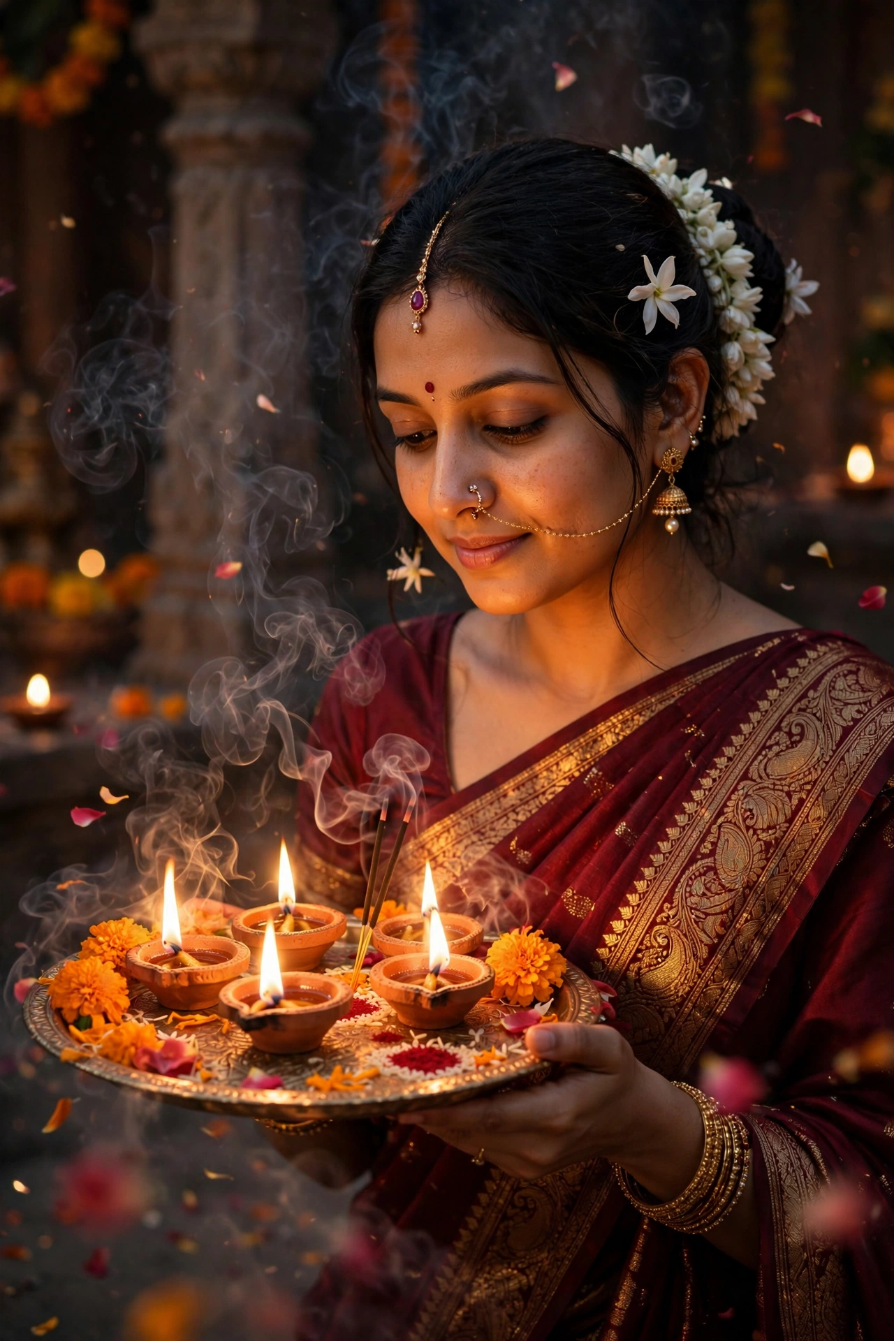 Diya Aarti Ceremony