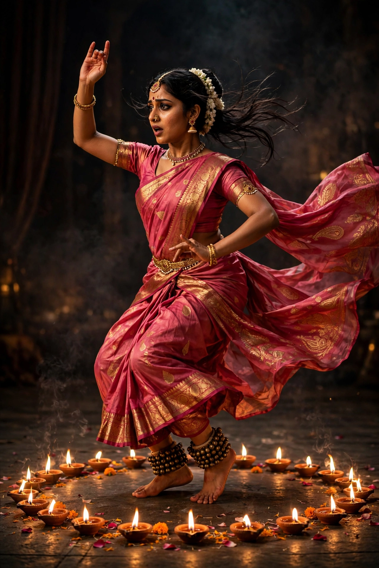 Candlelight Dancer Saree