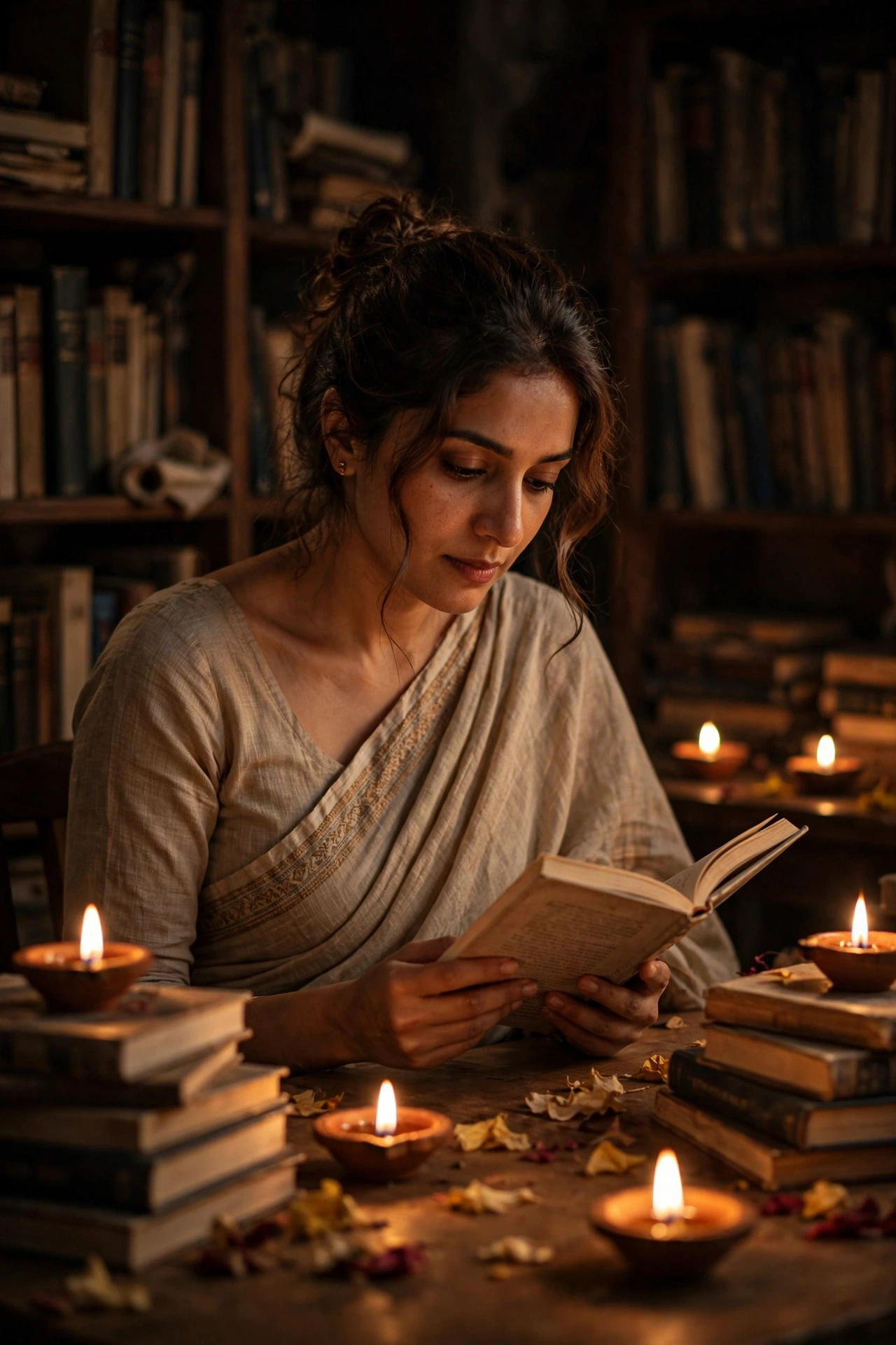 Candlelight Saree Book Reader