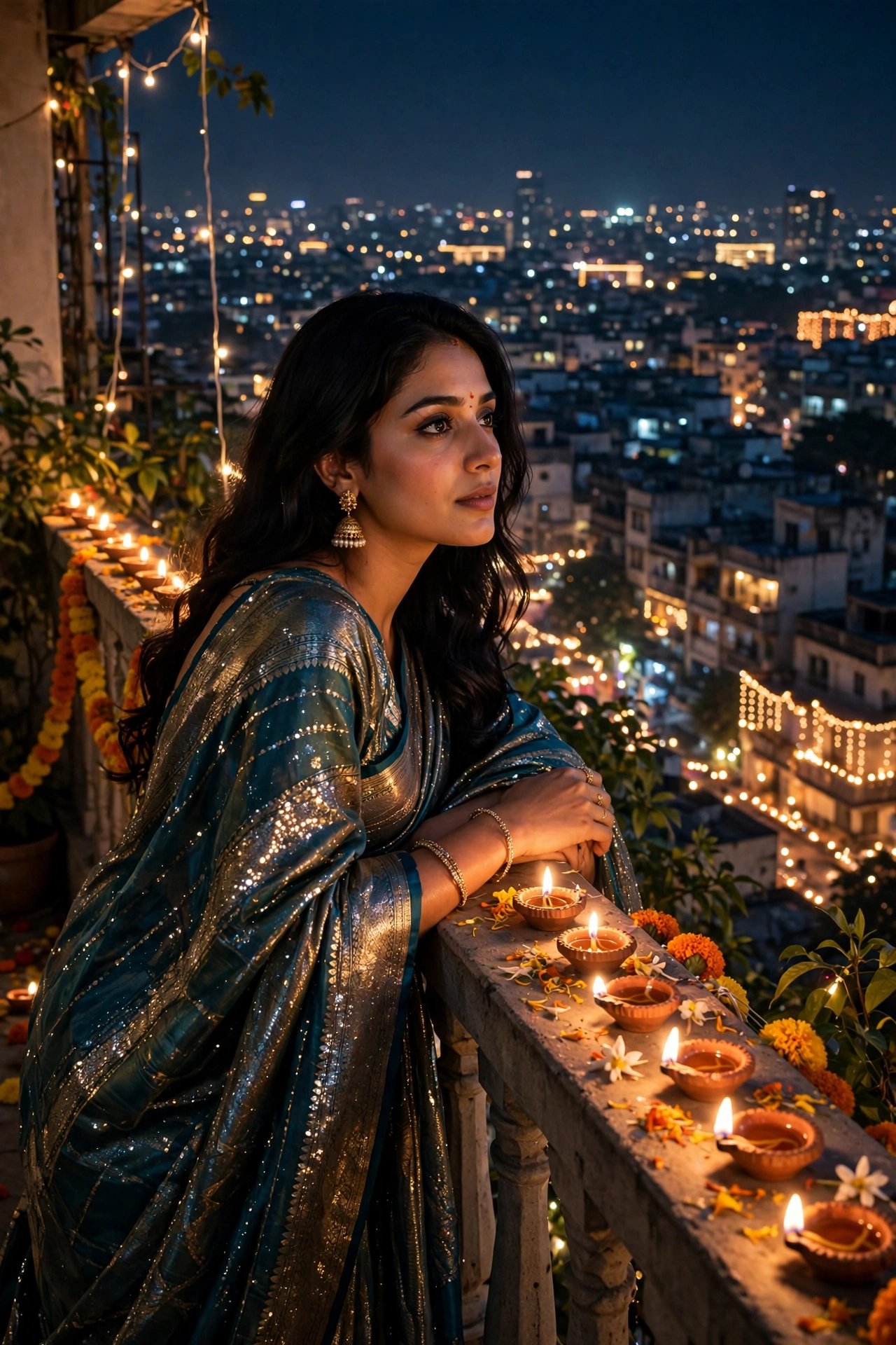 Candlelight Saree Balcony City