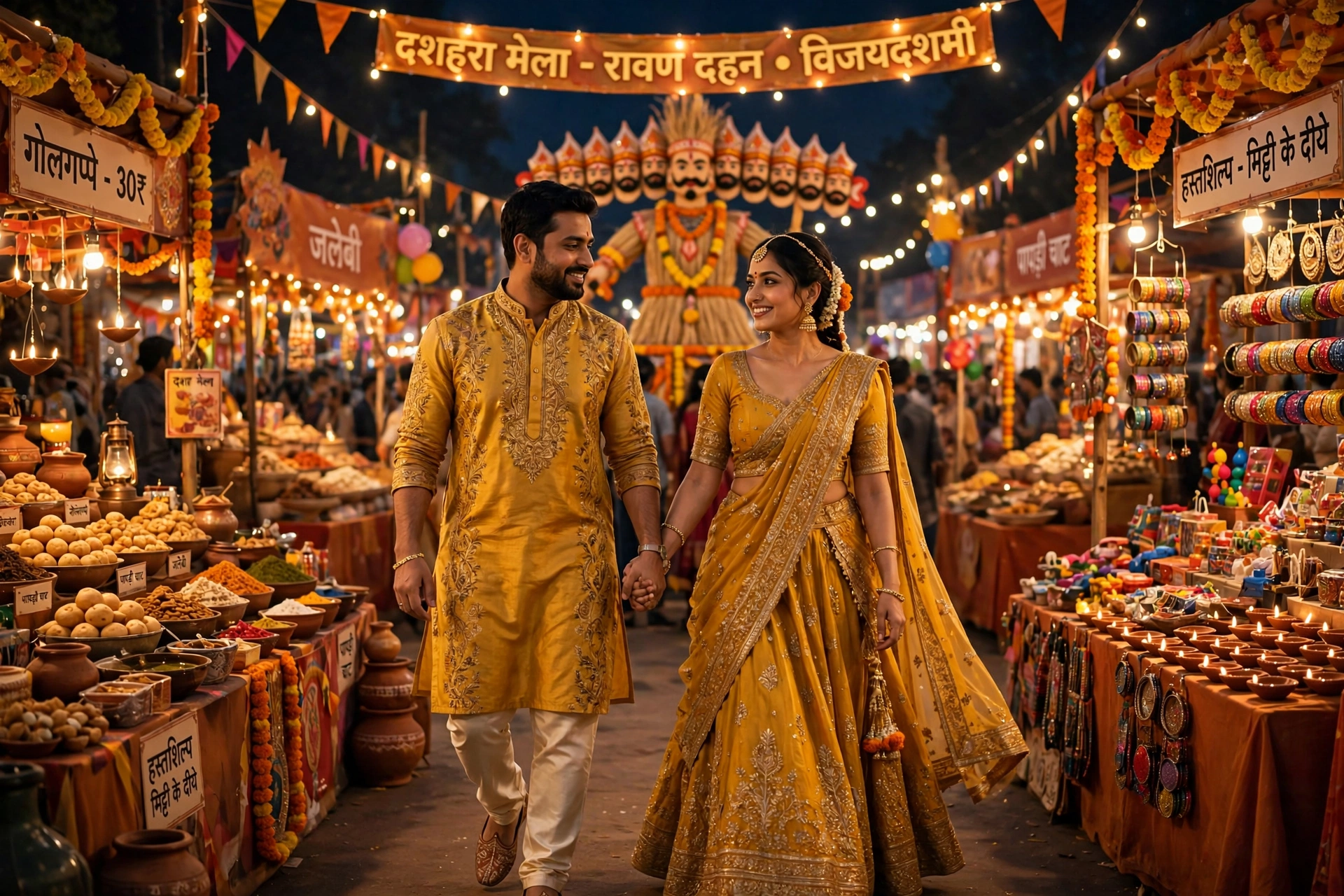 Festive Couple at Mela