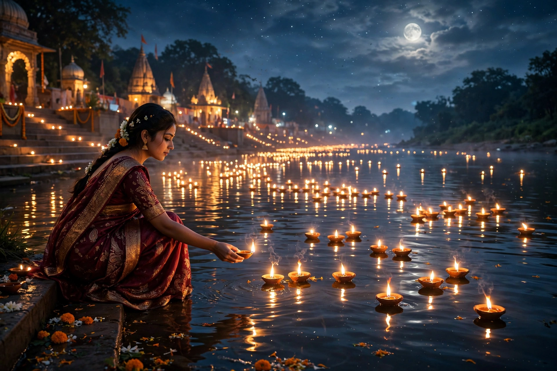 Floating Diyas