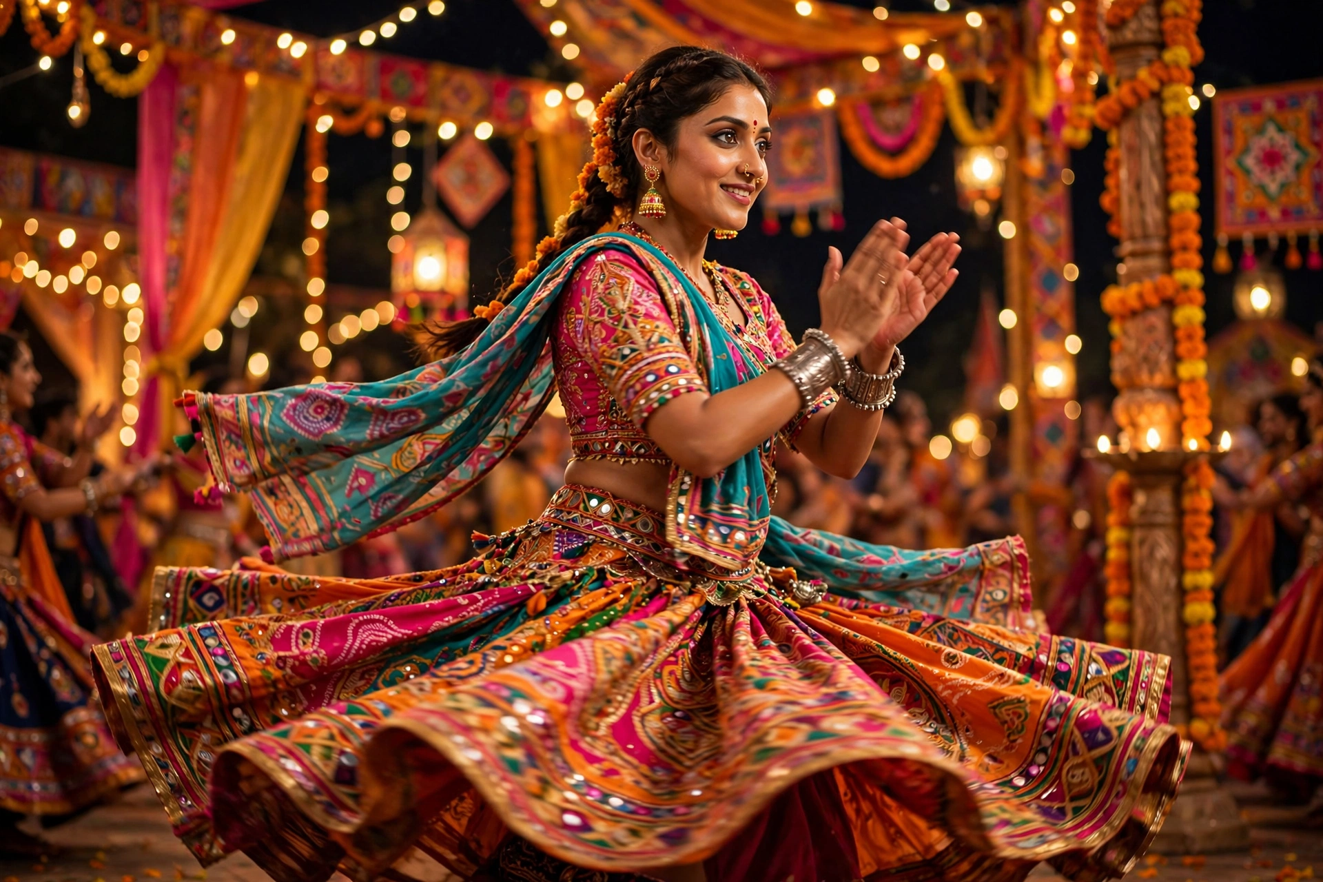 Traditional Garba Steps