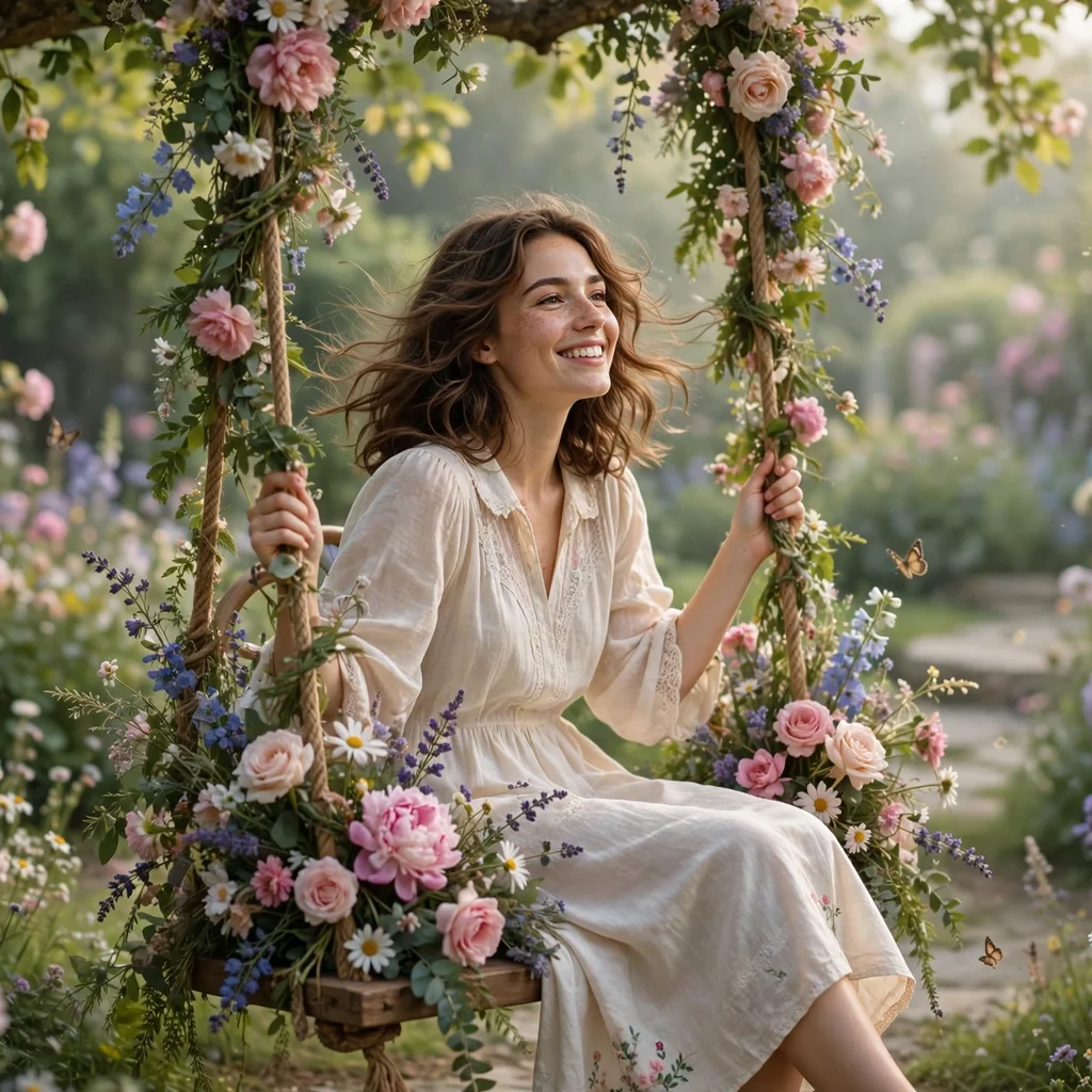 Malaril Malare Flower Swing