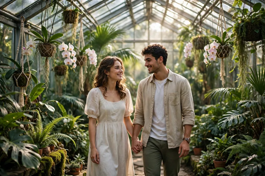 Greenhouse Date Couple