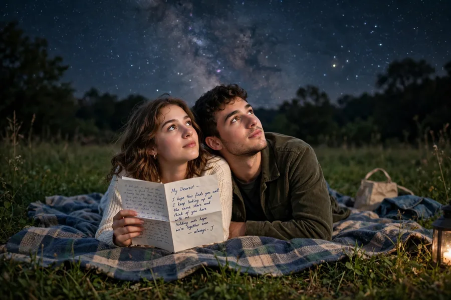 Miss You Couple Star Letter