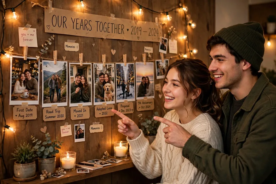 Anniversary Couple Photo Timeline