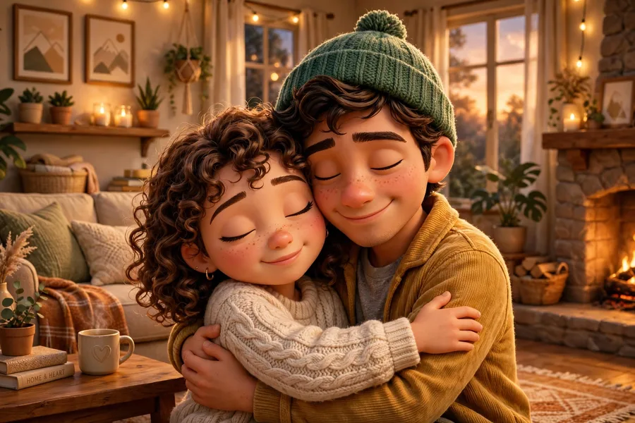 ChatGPT Couple Pixar Style