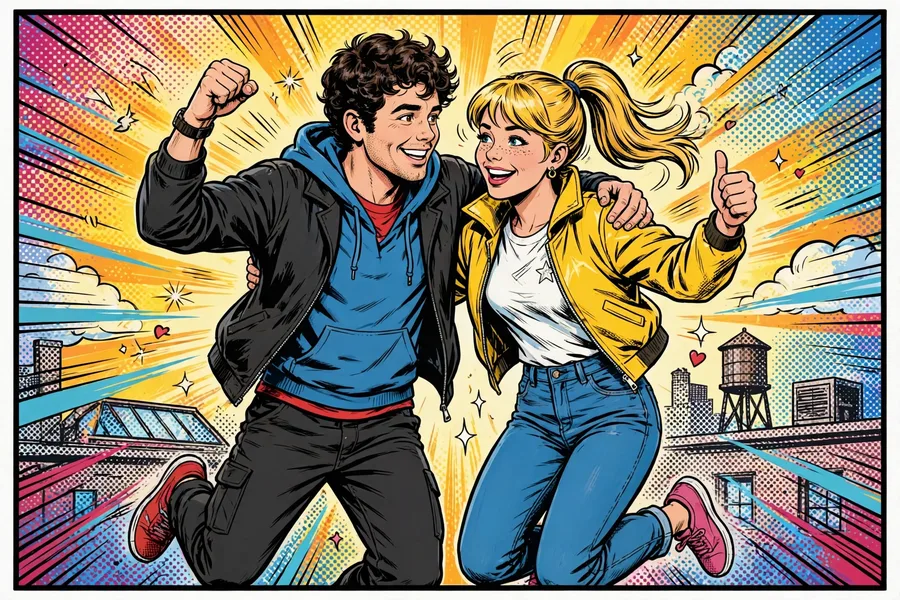ChatGPT Couple Comic Book