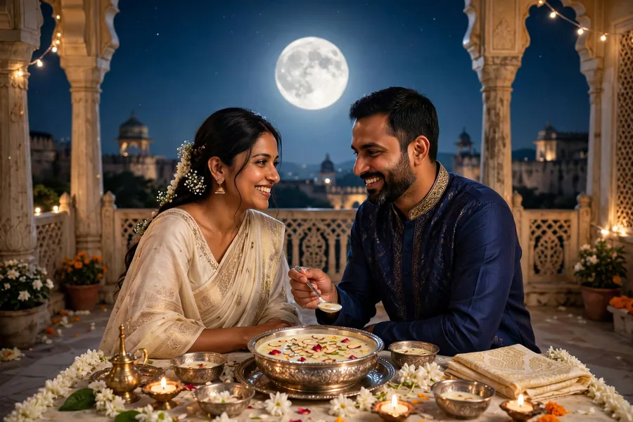 Sharad Purnima Kheer Couple