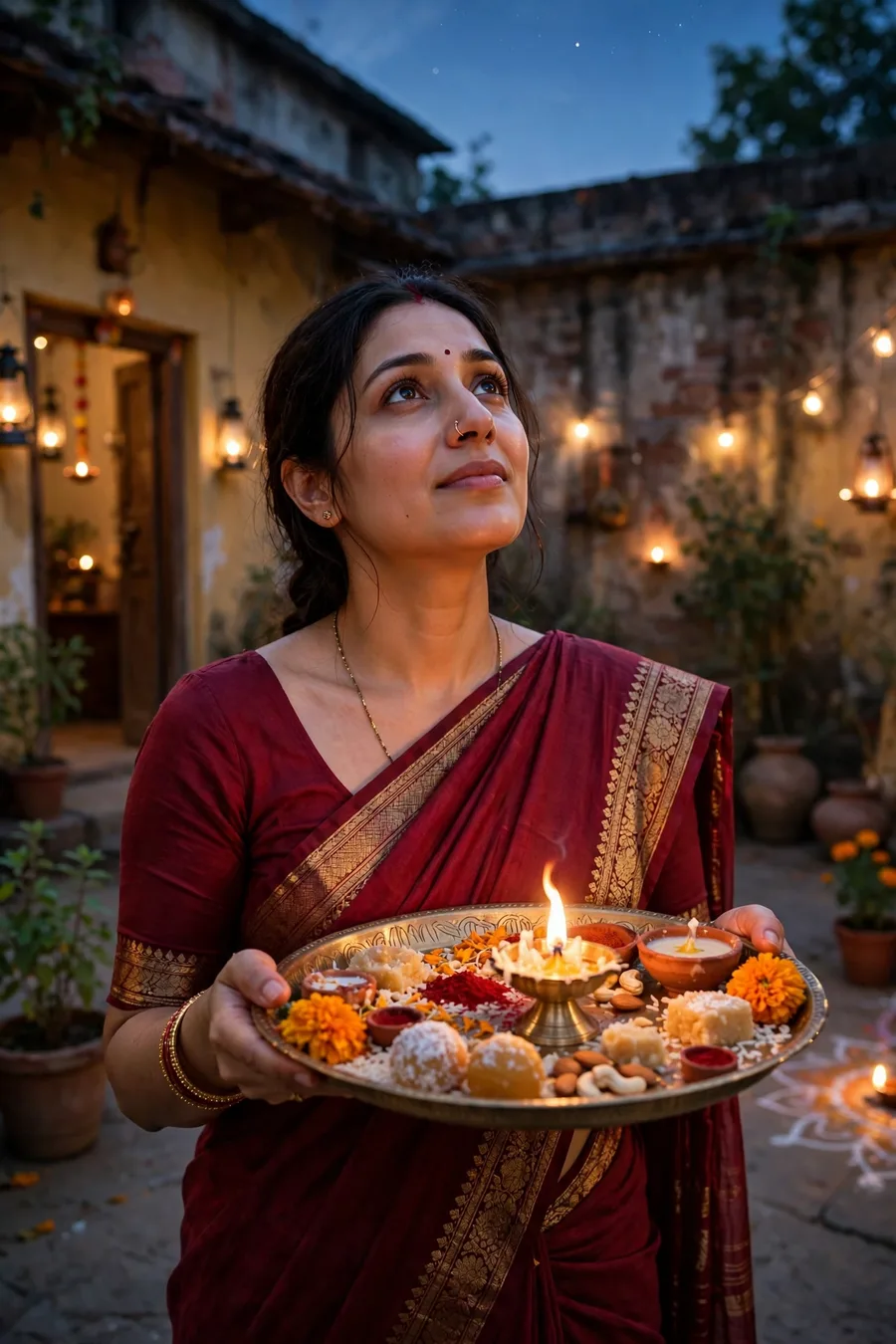 Ahoi Ashtami Mother Thali