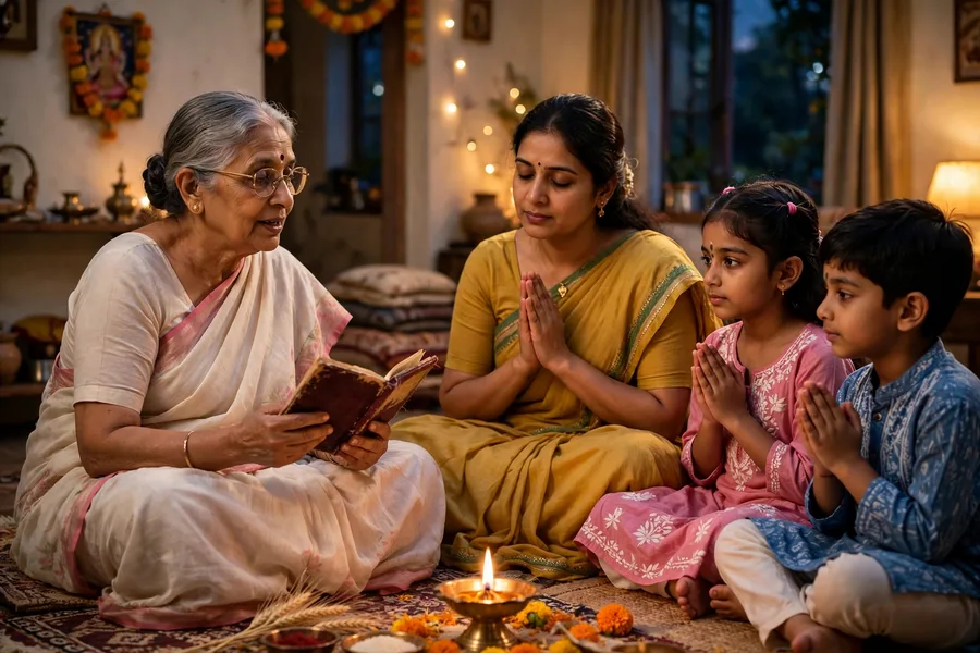 Ahoi Ashtami Katha Family