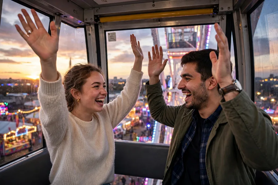 Yes Yesss Ferris Wheel Couple