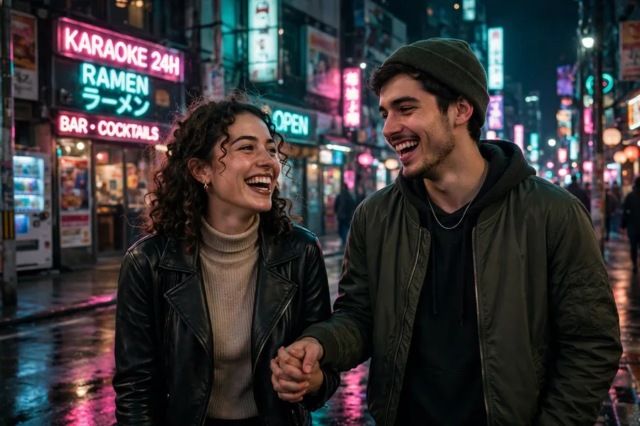 Gemini Couple Night City Edit