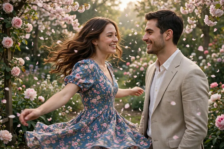 Pre-Wedding Couple Garden Shoot