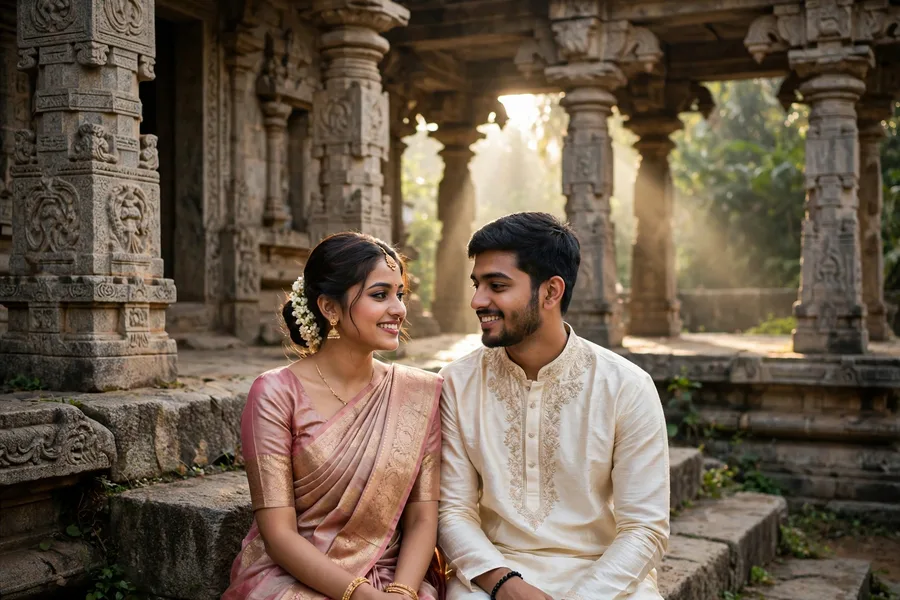 Pre-Wedding Couple Temple Shoot