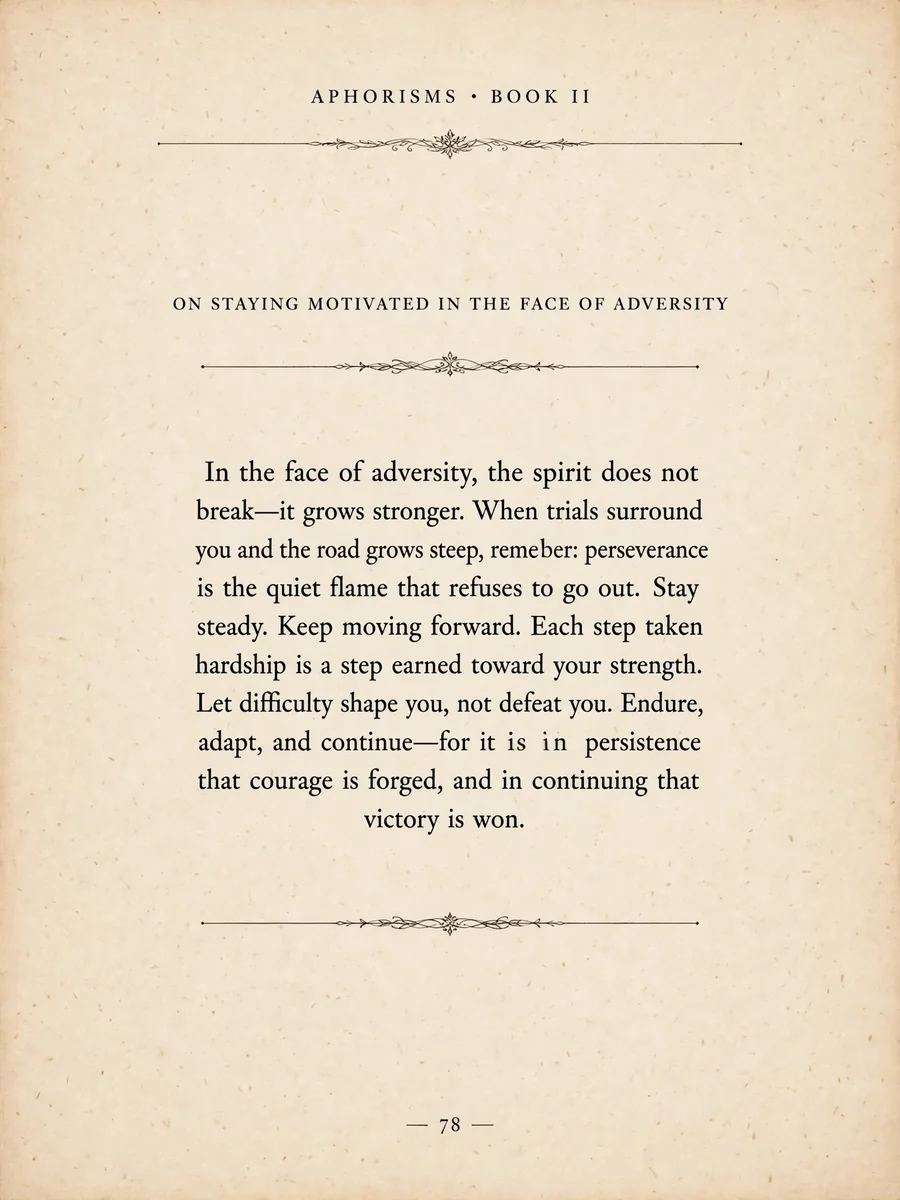 Act as an Aphorism Book — ChatGPT Prompt