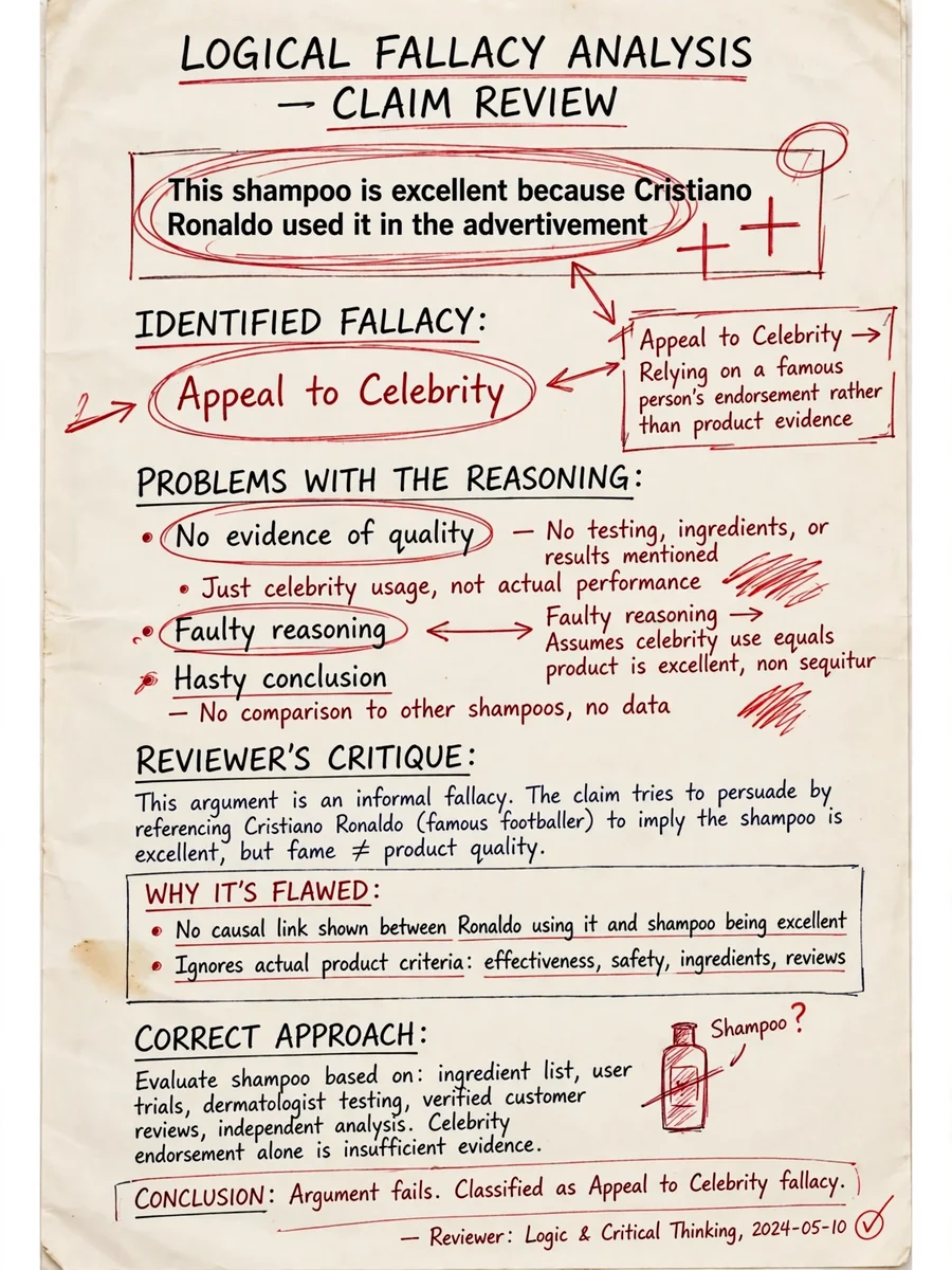 Act as a Fallacy Finder — ChatGPT Prompt
