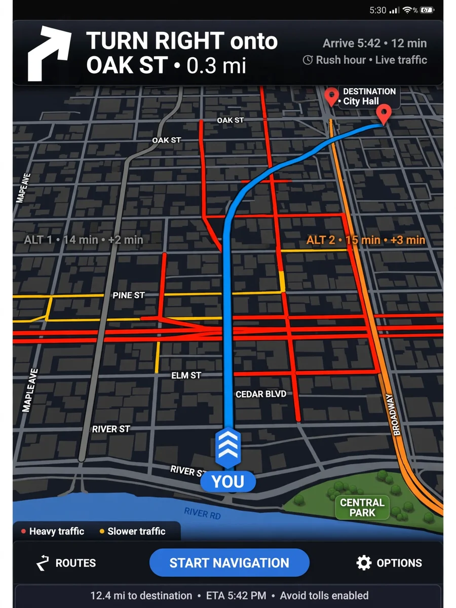 Act as a Car Navigation System — ChatGPT Prompt