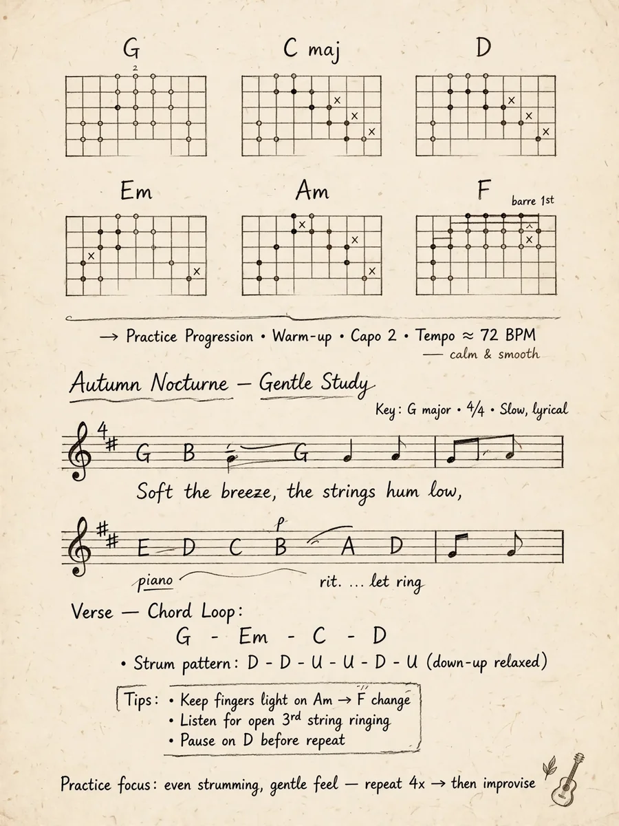 Act as an Acoustic Guitar Composer — ChatGPT Prompt