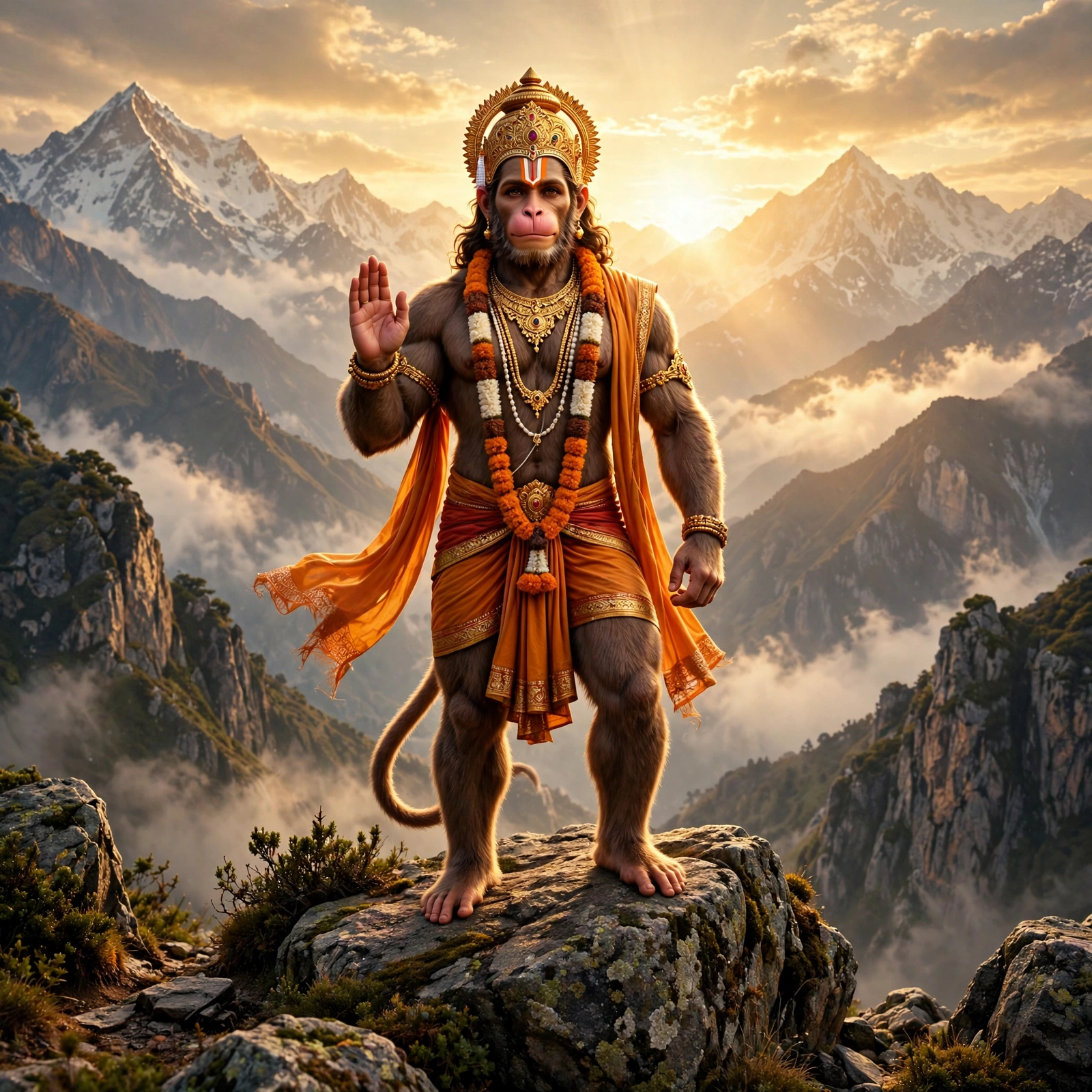 3D Photo with Hanumanji