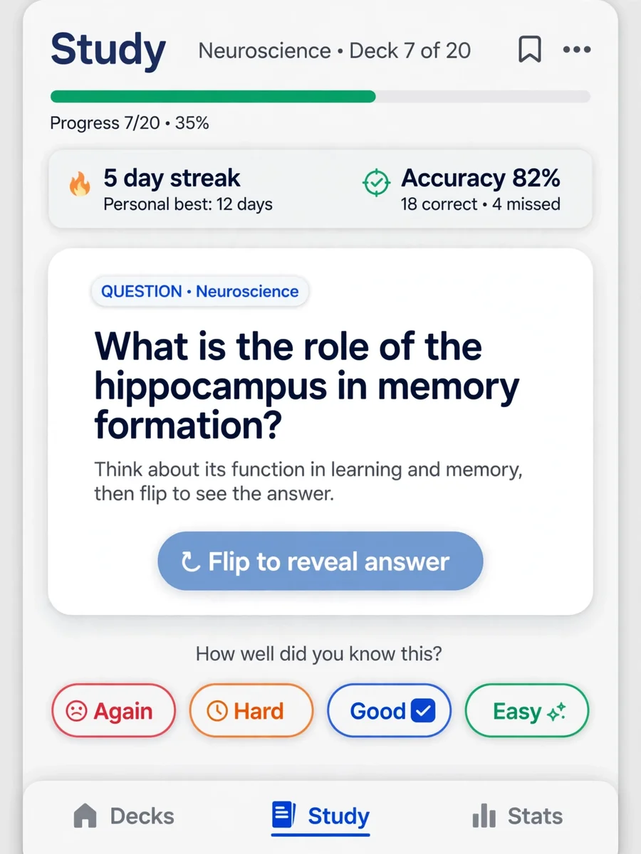 Act as a Flashcard Study System — ChatGPT Prompt