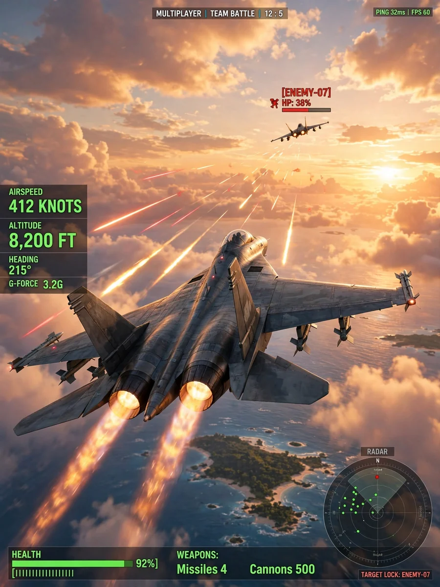 Act as a Multiplayer 3D Plane Game — ChatGPT Prompt
