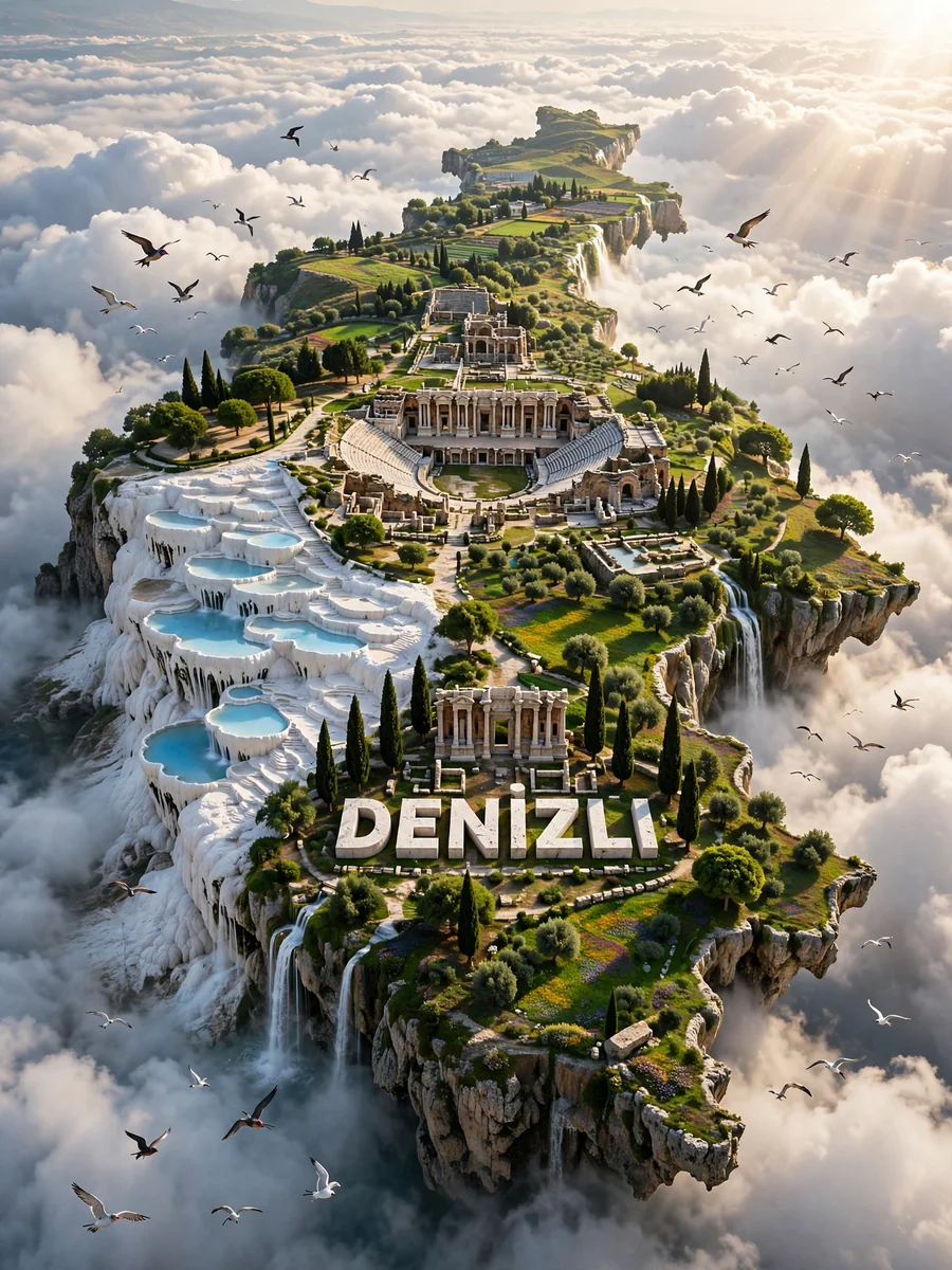 Floating City Island - Photoreal 4K Poster — ChatGPT Prompt