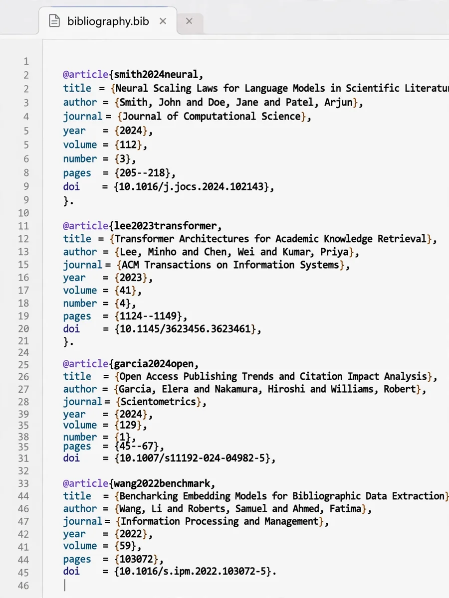 Clean BibTeX Formatter for Academic Projects — ChatGPT Prompt