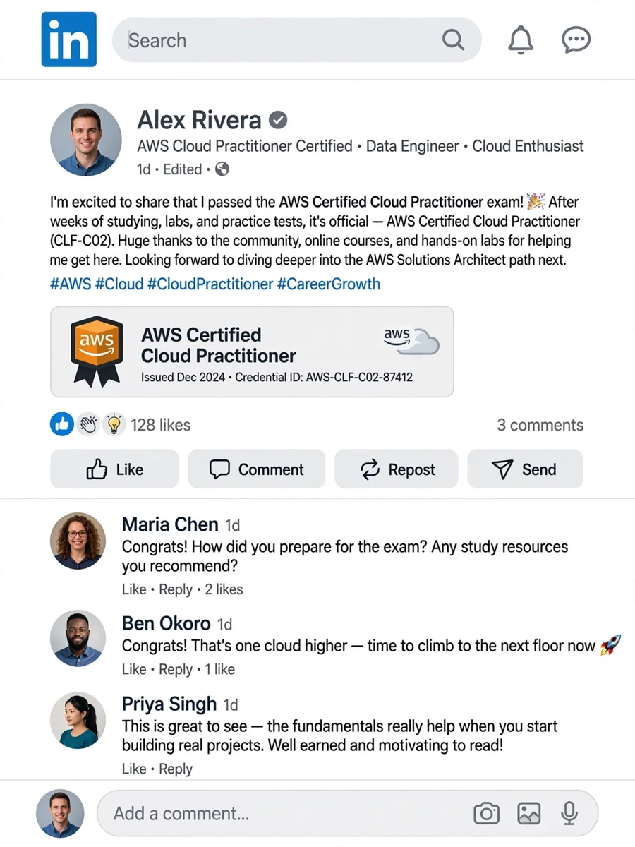 Act as a LinkedIn comments — ChatGPT Prompt