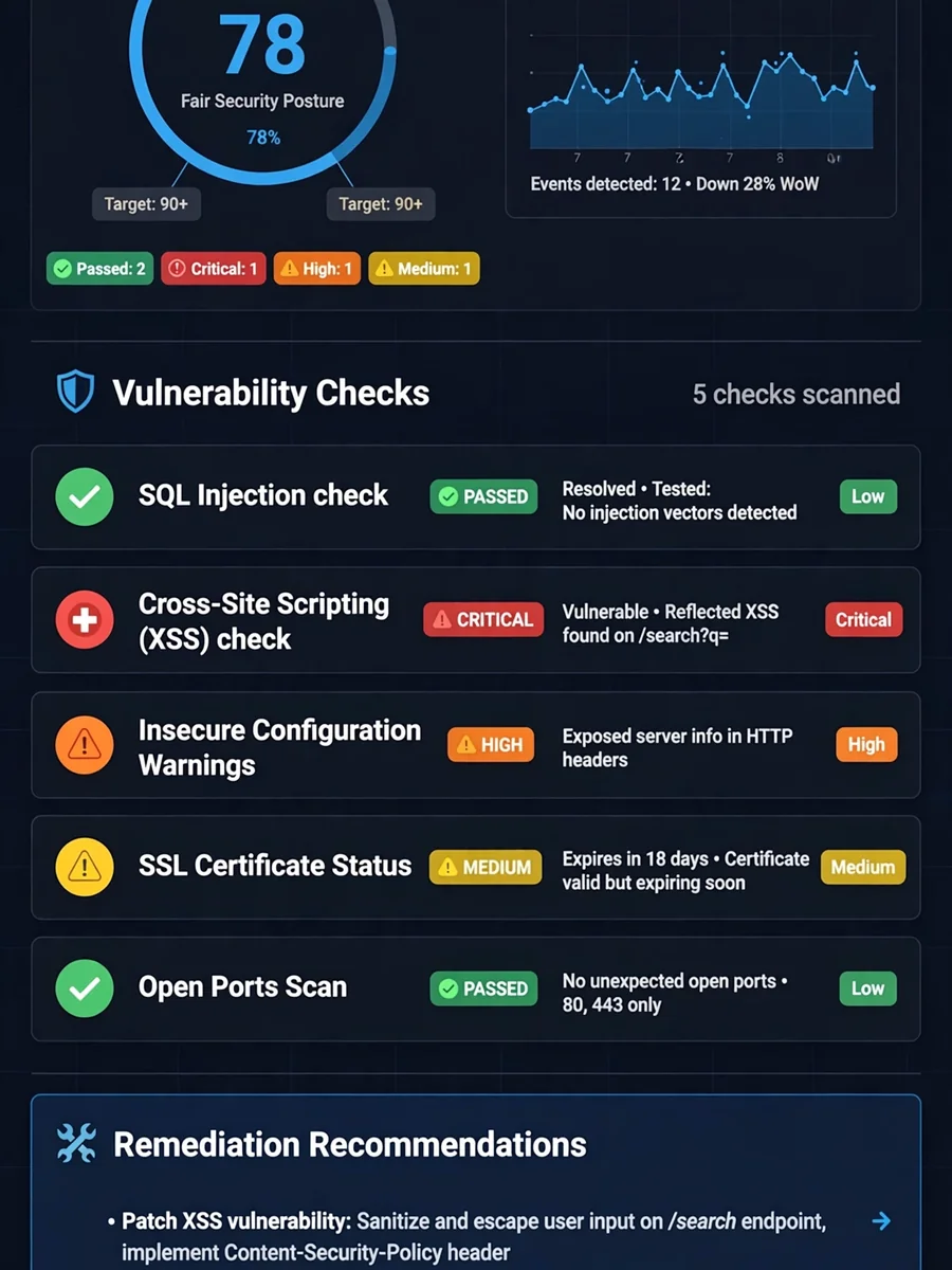 Act as a Website Security Vulnerability Checker — ChatGPT Prompt