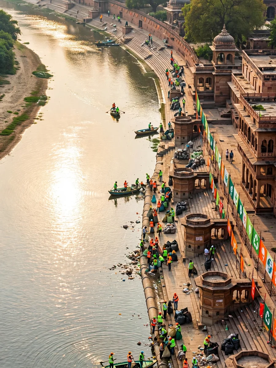 Act as a Yamuna River Cleanup Plan for Vrindavan — ChatGPT Prompt