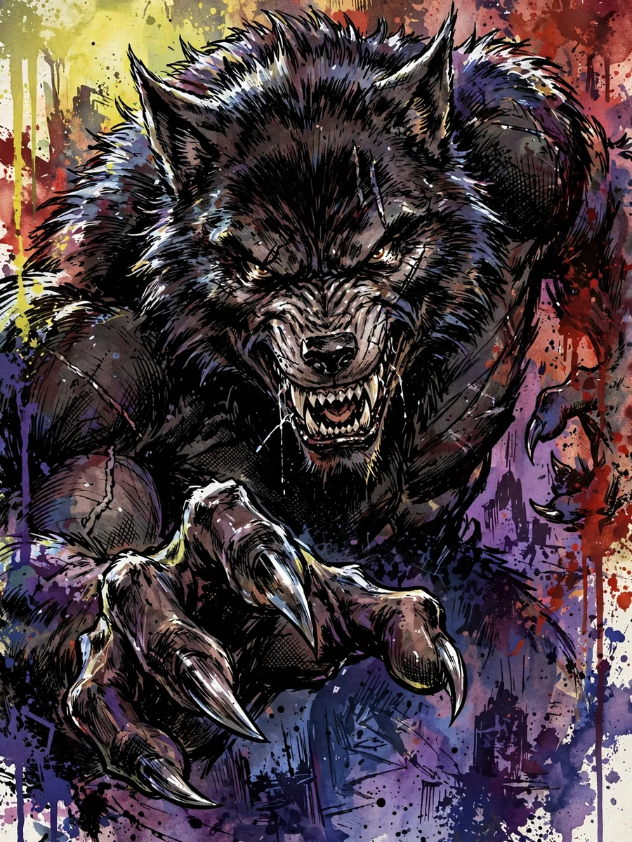 Act as a World of Darkness Colored Comic style — ChatGPT Prompt