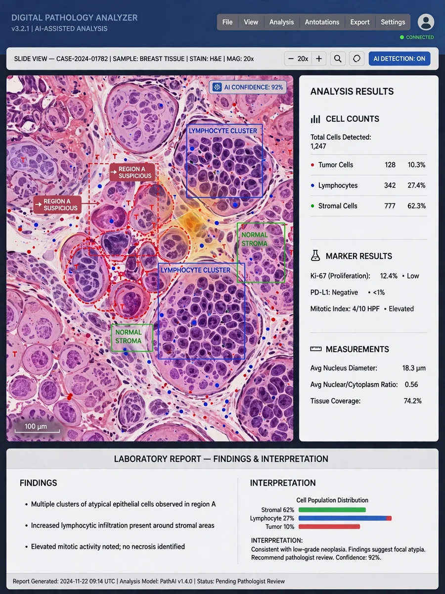 Act as a Pathology Slide Analysis Assistant — ChatGPT Prompt