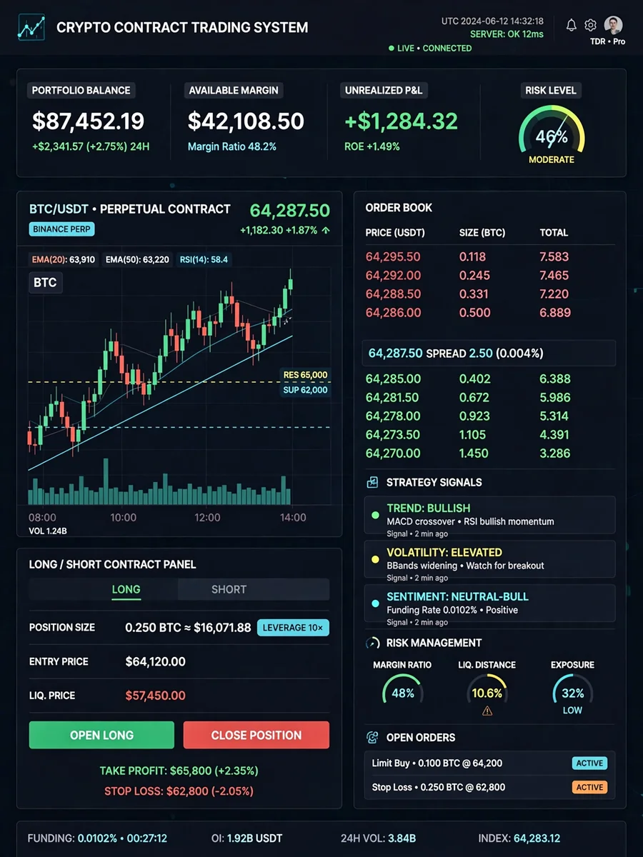 Act as a Cryptocurrency Contract Trading System — ChatGPT Prompt