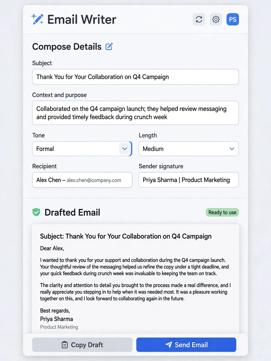 Act as an emails Professionals — ChatGPT Prompt
