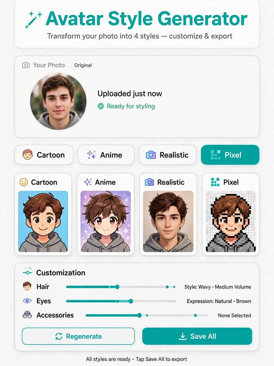 Act as a Customizable Avatar Style Generator — ChatGPT Prompt