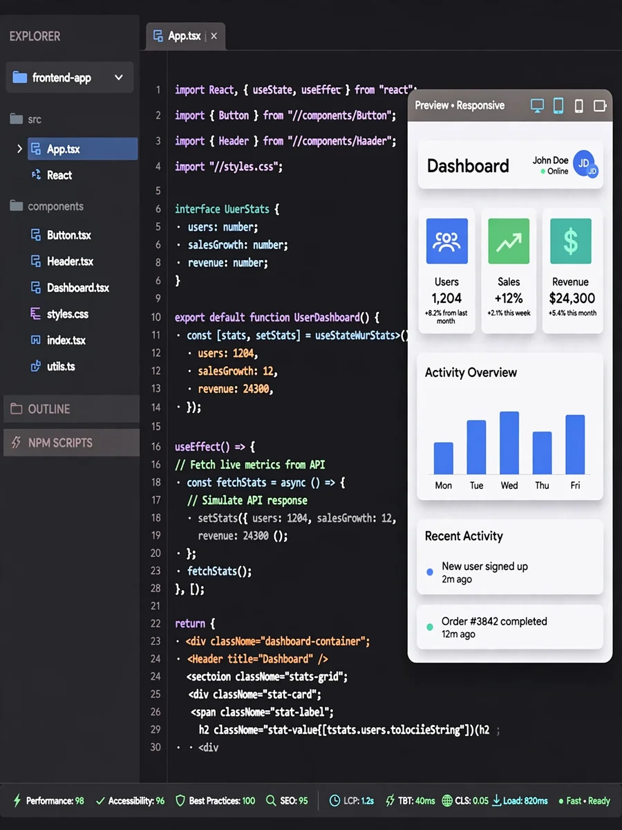 Act as a Frontend Developer Skill — ChatGPT Prompt
