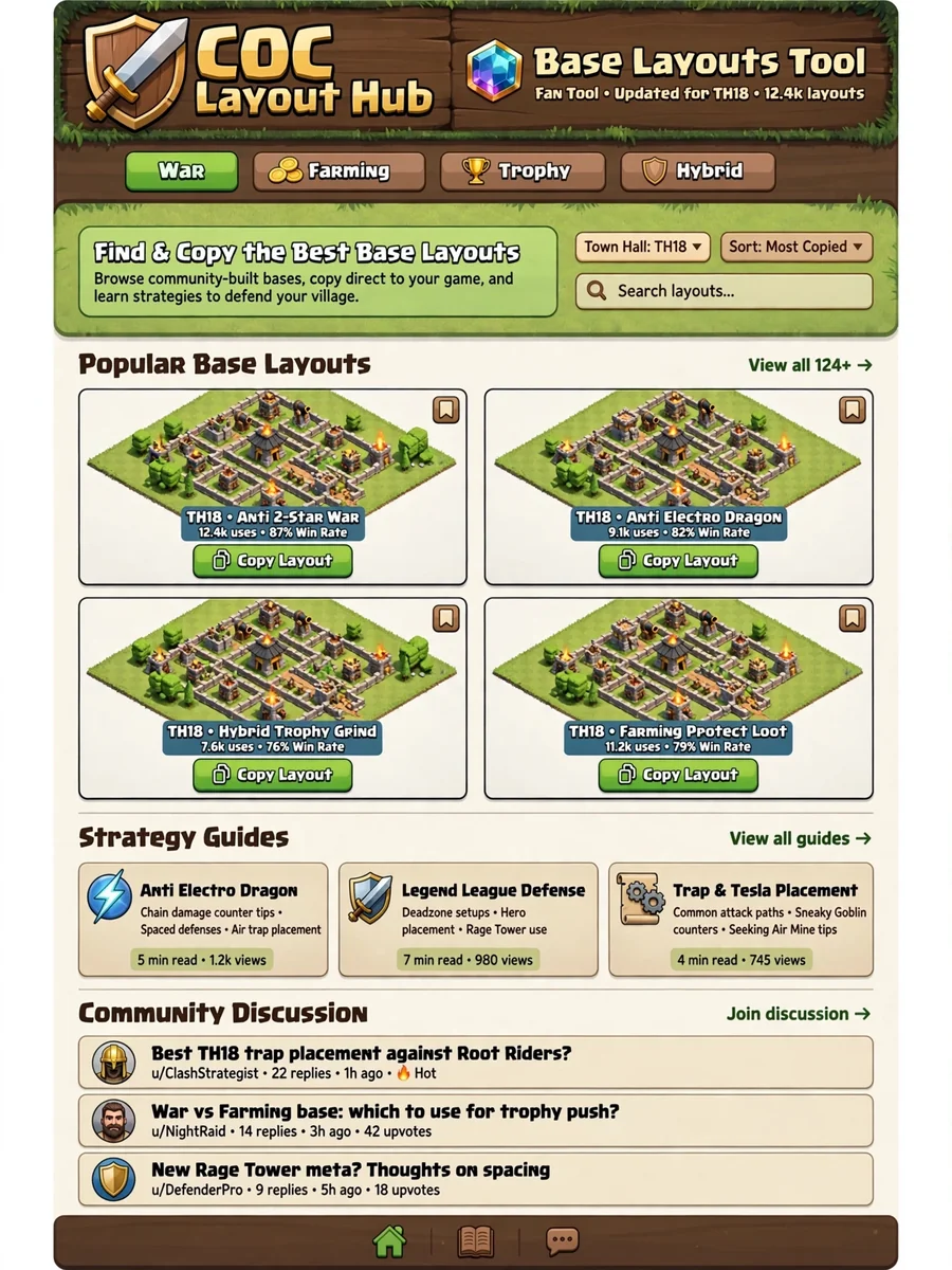 Next.js React Comprehensive Clash of Clans Tool — ChatGPT Prompt