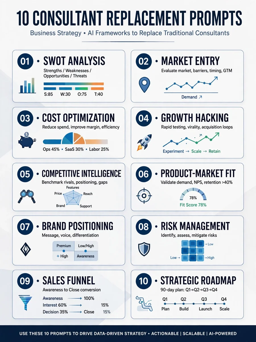 RIP McKinsey: Here are 10 prompts to replace expensive business consultants — ChatGPT Prompt