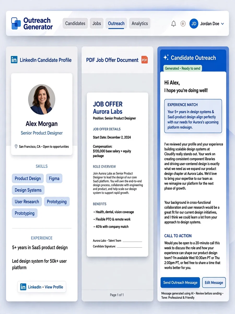 Universal Lead & Candidate Outreach Generator (HR, SALES) — ChatGPT Prompt