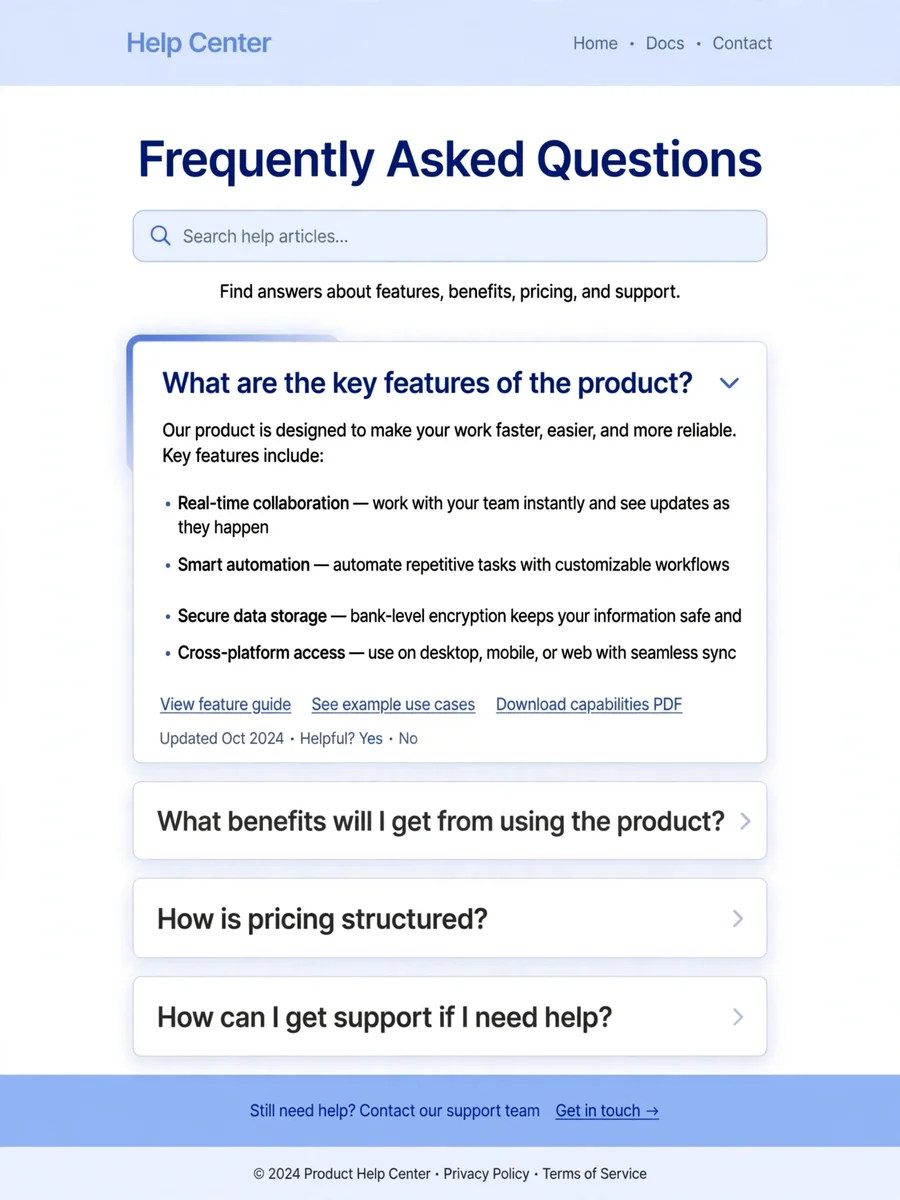 Act as a FAQ Generator — ChatGPT Prompt