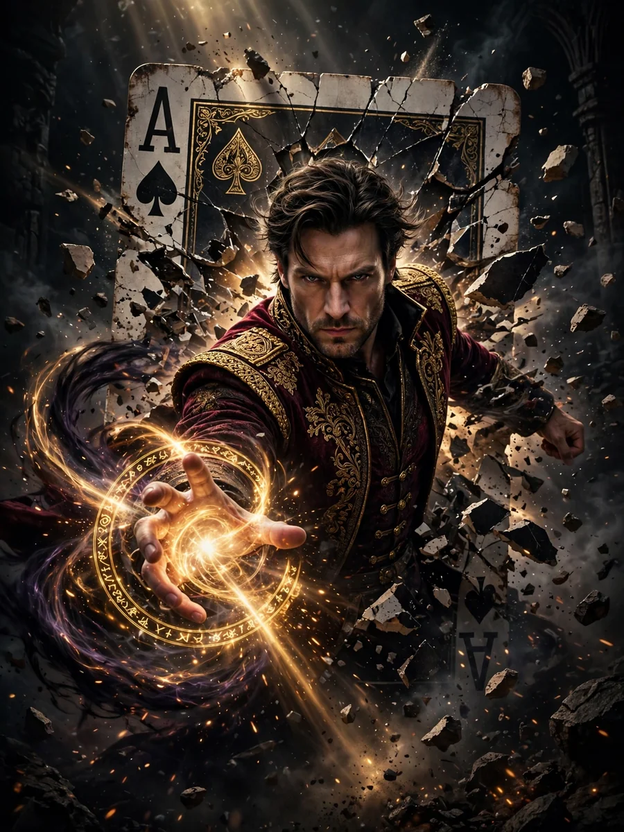 Act as a Playing Card Sorcerer Portrait — ChatGPT Prompt